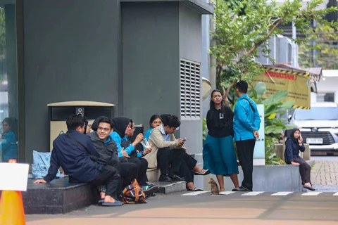 Suasana Kantor Badan Gizi Nasional (BGN) di Jalan Kebon Sirih, Menteng, Jakarta Pusat, Rabu (03/06/2026), menyusul pergantian jajaran pimpinan di lembaga tersebut.