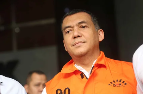 Mantan Wakil Menteri Imigrasi dan Pemasyarakatan (Imipas), Silmy Karim, usai menjalani pemeriksaan di Gedung Merah Putih Komisi Pemberantasan Korupsi (KPK), Senin (8/6/2026).