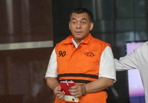 Mantan Wakil Menteri Imigrasi dan Pemasyarakatan (Imipas), Silmy Karim, usai menjalani pemeriksaan di Gedung Merah Putih Komisi Pemberantasan Korupsi (KPK), Senin (8/6/2026).