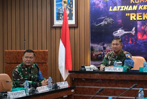 Panglima Komando Operasi Udara Nasional (Pangkoopsudnas) Marsdya TNI Minggit Tribowo membuka Latihan Kesiagaan II Kodau I