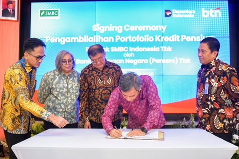 Bank BTN Resmi Ambil Alih Portofolio Kredit Pensiun SMBC Indonesia
