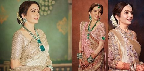 Sederet Perhiasan Mewah Nita Ambani di Pernikahan Anant Ambani dan Radhika Merchant, Kalung Rp966 Miliar Menjadi Sorotan