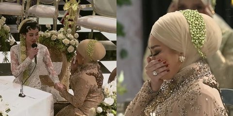 Tangis Haru Reza Reza Artamevia di Acara Pernikahan Aaliyah Massaid dan Thariq Halilintar