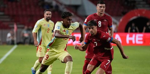 Pertandingan antara Serbia dan Spanyol berakhir imbang dengan skor 0-0.