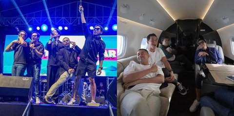 8 Momen Seru Raffi Ahmad Bersama Band The Popstars Saat Pertunjukan, Berangkat Menggunakan Jet Pribadi