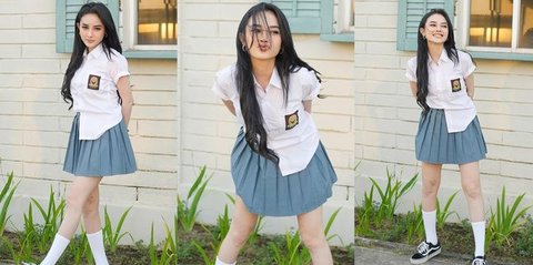 Dikenal Sebagai Salah Satu Pedangdut Paling Cantik, 8 Foto Arlida Putri Mengenakan Seragam SMA