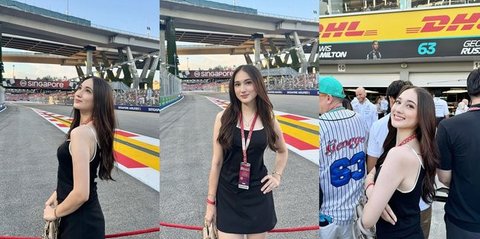 Potret Laura Moane Menyaksikan F1 di Singapura, Banyak yang Mendoakan Agar Mendapatkan yang Lebih Baik