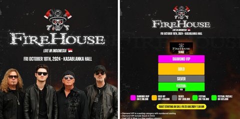 Band Rock Legendaris Fire House Bakal Manggung di Jakarta, Cek Harga Tiketnya di Sini