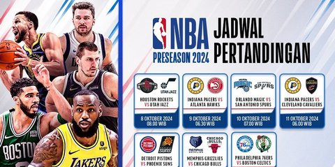 Jadwal dan Link Live Streaming NBA Preseason 2024/2025 di Vidio