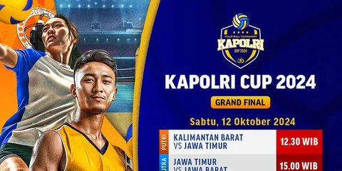 Jadwal Siaran Langsung Grand Final Turnamen Bola Voli Kapolri Cup 2024 Hari ini, Sabtu 12 Oktober 2024