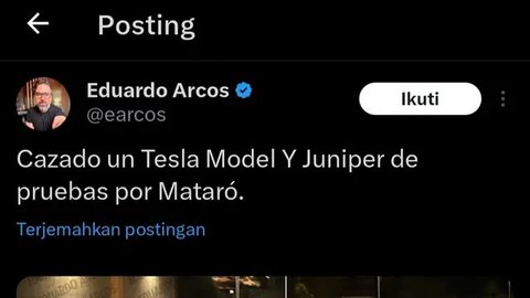 Elon Musk Sempat Bantah, Mobil Diduga Tesla Model Y Juniper Sudah Mengaspal di Spanyol