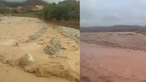 Ini Penampakan Banjir Pertama Kali di Gurun Sahara