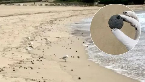 'Bola' Hitam Misterius Penuhi Pantai di Australia, Warga Heboh Kegiatan Langsung Ditutup