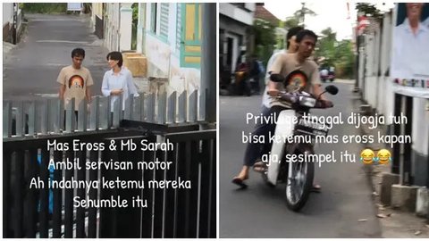 Viral di Media Sosial, 6 Momen Kesederhanaan Erros Candra SO7 Ajak Istri Jalan Kaki Ambil Servisan Motor