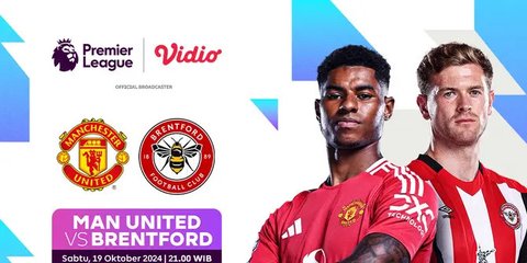 Link Live Streaming Pertandingan Manchester United vs Brentford di Vidio Pekan Ini