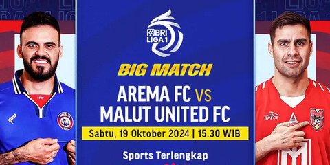 Sedang Berlangsung, ini Link Live Streaming Arema FC Vs Malut United