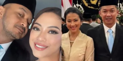 Adu Cantik Istri Giring Ganesha dan Taufik Hidayat saat Dampingi Suami Dilantik Jadi Pejabat