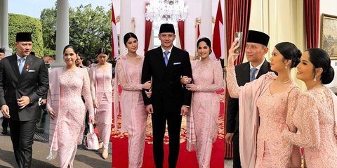 10 Foto Annisa Pohan dan Aira Yudhoyono di Pelantikan AHY, Keduanya Tampil Anggun dan Menawan