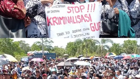 Ribuan ASN Datangi Pengadilan Negeri Dukung Guru Honorer Supriyani di Konawe Selatan