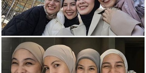 7 Potret Kekompakan Geng Berhijab dari Liburan ke Paris hingga Umrah Bareng, Ada Natasha Rizky hingga Nina Zatulini