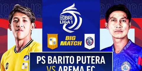 Jadwal Live Streaming PS Barito Putera vs Arema di Vidio