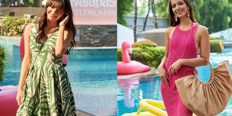 OOTD ke Pantai Ala Amanda Rawless dan Nia Ramadhani Pakai Sandal Harga Rp750.000, Tampil Cantik dan Anggun