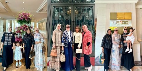 8 Foto Yora Febrina, ibu Nikita Willy, Tetap Aktif Arisan Meski Sudah Jadi Nenek - Sering Mengajak Cucu Tercinta