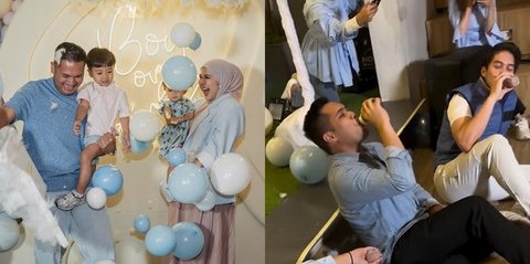 Kemeriahan Gender Reveal Kehamilan Ketiga Kesha Ratuliu, El Rumi Jadi Pusat Perhatian Saat Minum Menggunakan Dot