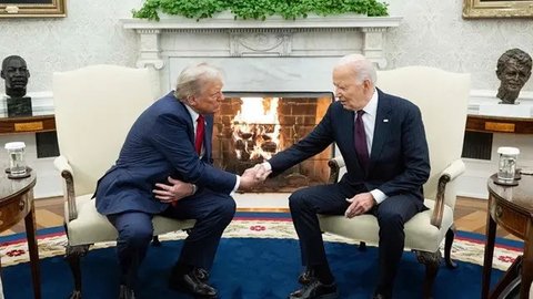 Donald Trump Datangi Gedung Putih Bertemu Joe Biden, Ini Tujuannya