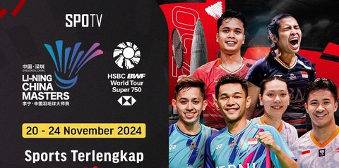 Catat! Jadwal Siaran Langsung BWF Li-ning China Masters 2024 Pekan ini di Vidio