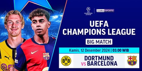 Siaran Langsung Pertandingan Liga Champions Dortmund Vs Barcelona