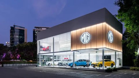 Dealer MG Motor Berdiri Megah dan Bercahaya di SCBD