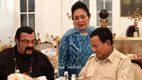 Titiek Soeharto Tunjukkan Keakraban Saat Menjamu Prabowo dan Steven Seagal, Ini Potretnya