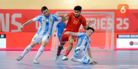 Timnas Futsal Indonesia Kalah 2-4 dari Argentina Meski Sudah Memberikan Perlawanan Sengit