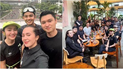 6 Potret Beby Tsabina dan Febby Rastanty Lari di CFD Bareng Menteri AHY, Tak Lupa Sarapan Pagi Satu Meja