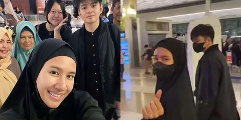 4 Potret Shenina Cinnamon Jalani Umrah Perdana Bersama Suami, Pakai Busana Syar'i Dan Tampil Tanpa Makeup