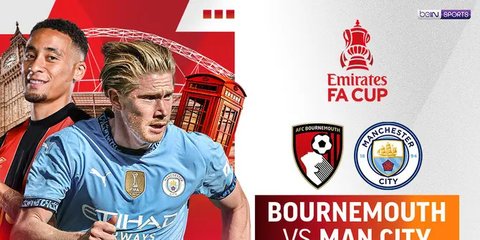 Link Live Streaming Bournemouth vs Man City di Piala FA