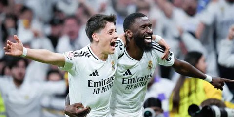FOTO: Drama 8 Gol di Duel Real Madrid vs Real Sociedad: Gol Telat Rudiger Jadi Penyelamat Los Blancos!