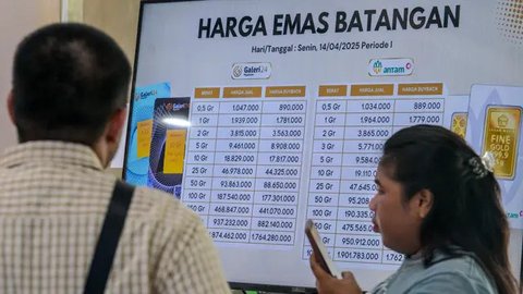 Harga Emas Terbaru 17 April 2025 Nyaris Tembus Rp2 Juta Per Gram, Ini Daftar Harganya