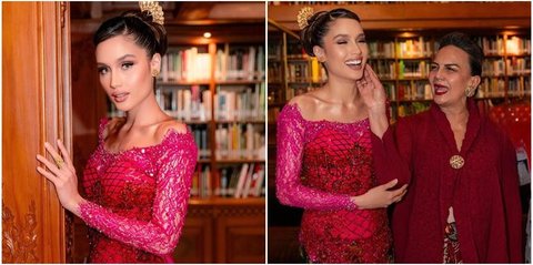 7 Potret Elegan Cinta Laura dalam Balutan Kebaya Merah Muda di Hari Kartini
