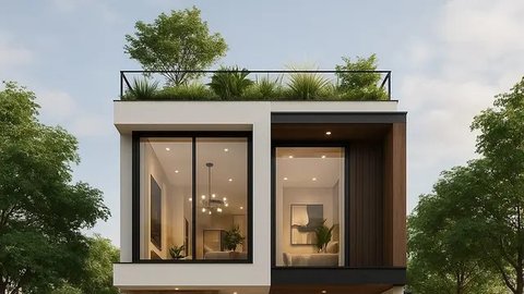 Inspirasi 5 Desain Rumah Kecil 2 Lantai, Mewah, Minimalis, dan Hemat Ruang