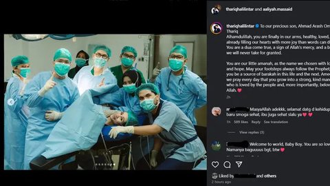 Thariq Halilintar Ungkap Makna Indah di Balik Nama Anak Pertamanya Ahmad Arash Omara Thariq