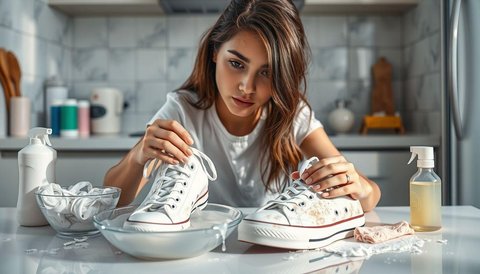 Teknik Mencuci Sepatu Berbahan Kanvas