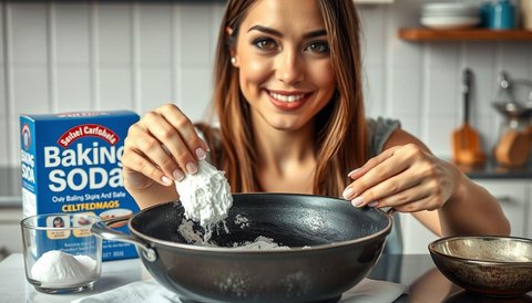 Penggunaan Baking Soda untuk Mengangkat Kerak Membandel