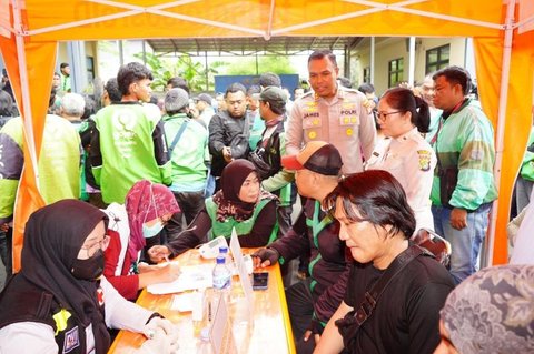 Tahukah Anda, 500 Paket Bantuan Sembako Ojol Disalurkan Polres Metro Jakut untuk Pengemudi Daring!