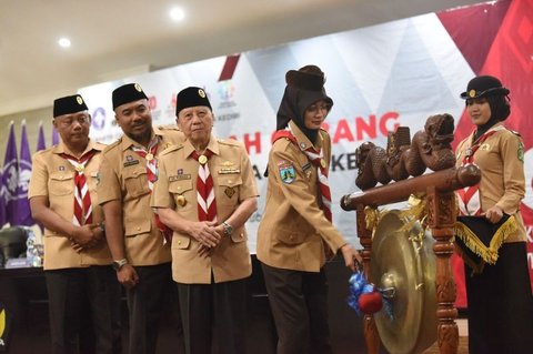 Eksis 64 Tahun, Gerakan Pramuka Kota Kediri Diharap Bentuk Karakter Tangguh Generasi Muda