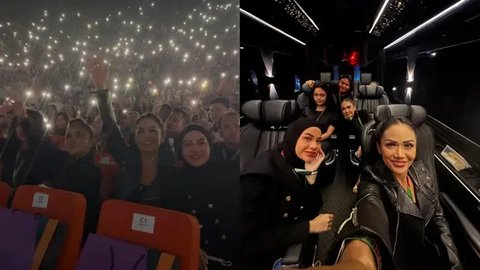 Momen Manis! Kris Dayanti dan Buah Hati Seru-Seruan di Konser Mariah Carey