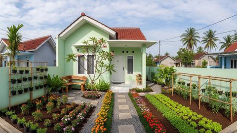 7 Desain Rumah Kecil dengan Taman Mini 2025, Optimalkan Ruang untuk Kesan yang Lebih Luas