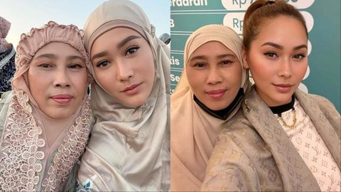 Cantik dan Awet Muda, Ibunda Inul Daratista Bak Kakak Beradik saat Berpose Bersama