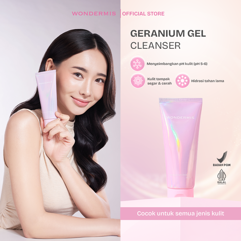 WONDERMIS Geranium Gel Cleanser.